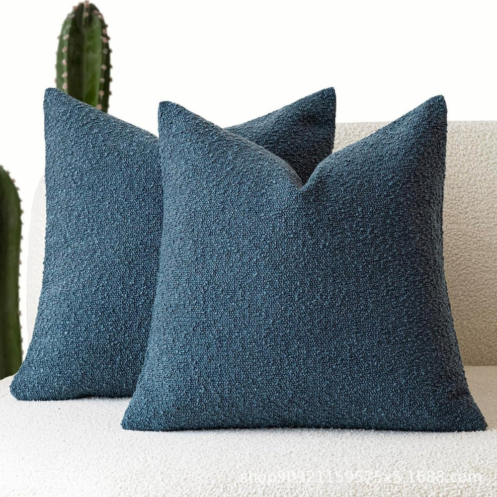 Truvel Boucle Cushion Cover - Durable Microfiber, 18x18 Inches 9