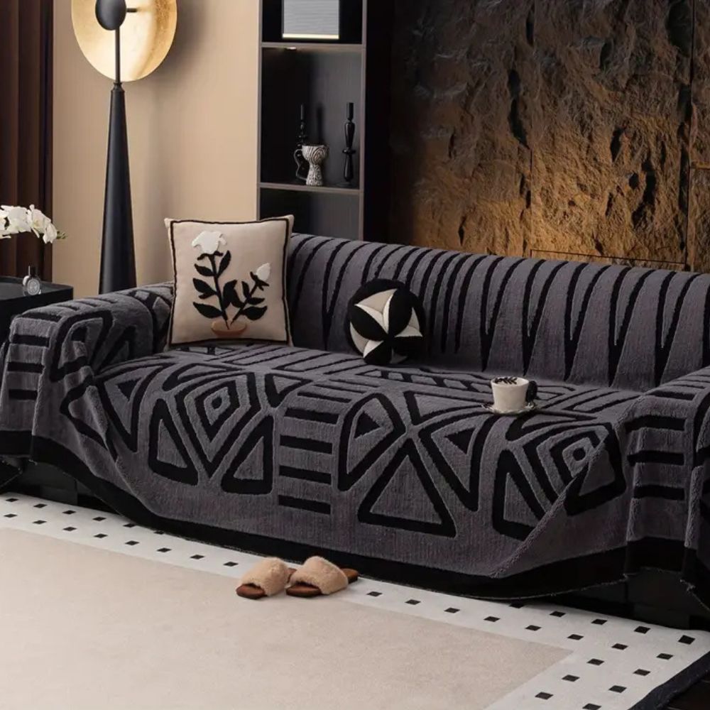 Urban Maze Sofa Cover - Premium Microfiber, Pet-Friendly Design 0