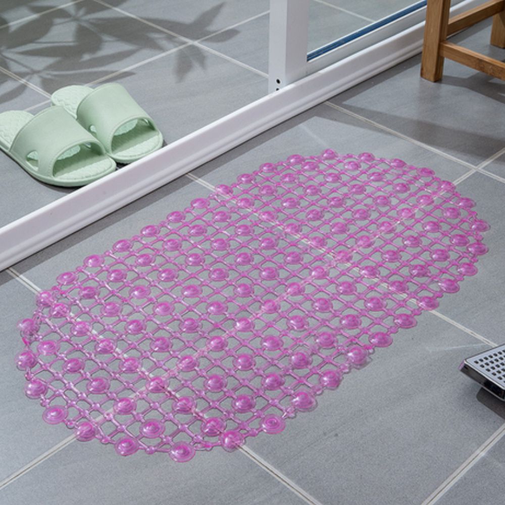Velo Shower Mat - Non-Slip PVC with Suction Cups, Quick Drain Design 10