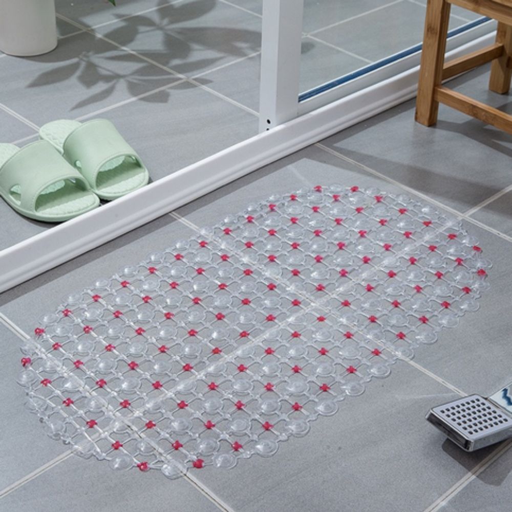 Velo Shower Mat - Non-Slip PVC with Suction Cups, Quick Drain Design 11