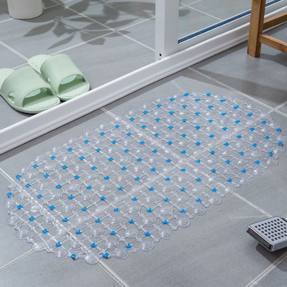 Velo Shower Mat - Non-Slip PVC with Suction Cups, Quick Drain Design 13