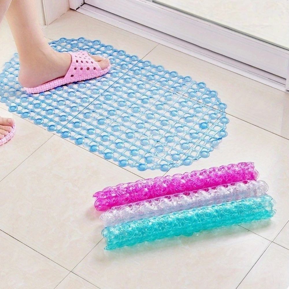 Velo Shower Mat - Non-Slip PVC with Suction Cups, Quick Drain Design 4