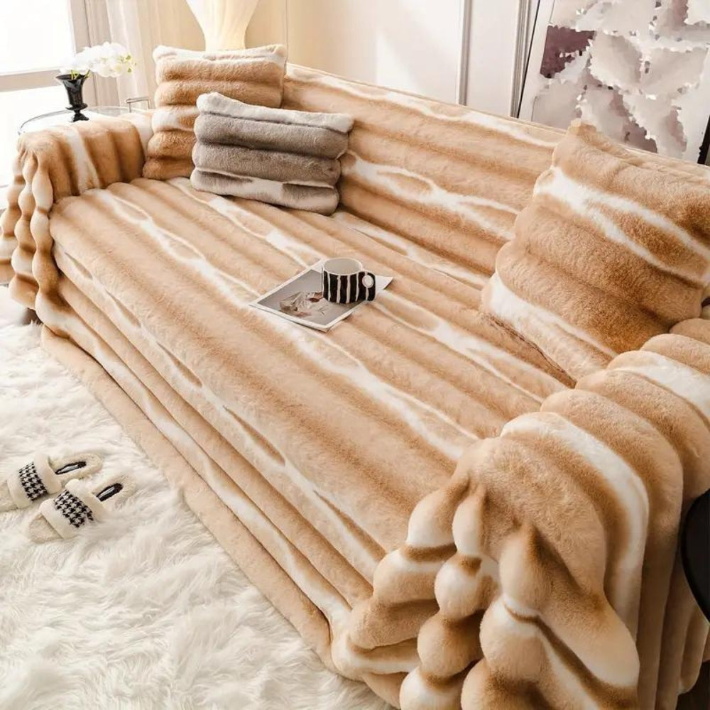 Veloce Slipcover Sofa - Plush Microfiber, Stylish Protection 1