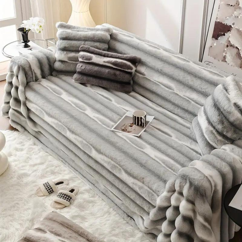 Veloce Slipcover Sofa - Plush Microfiber, Stylish Protection 2