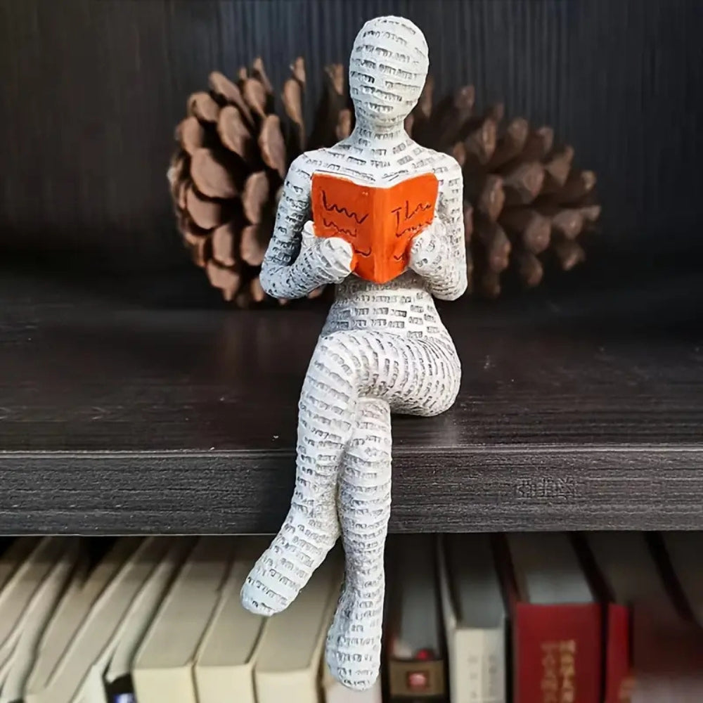 Wanda Reading Figurine - Durable Resin, Artistic Design 5