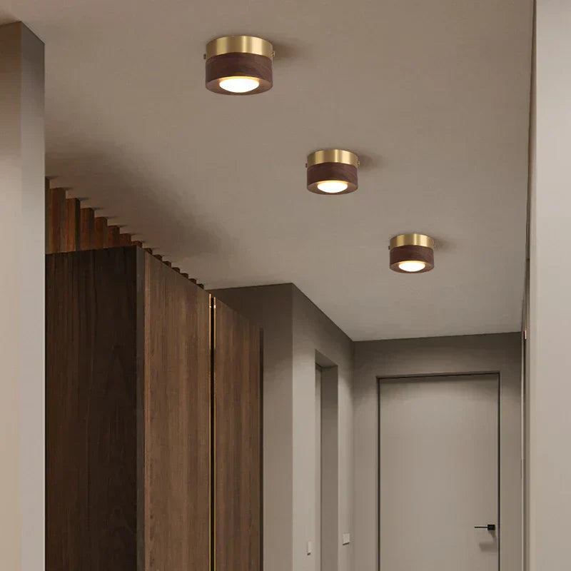 Wander Ceiling Lamp - Walnut Wood, LED Ceiling Light Fixture 3