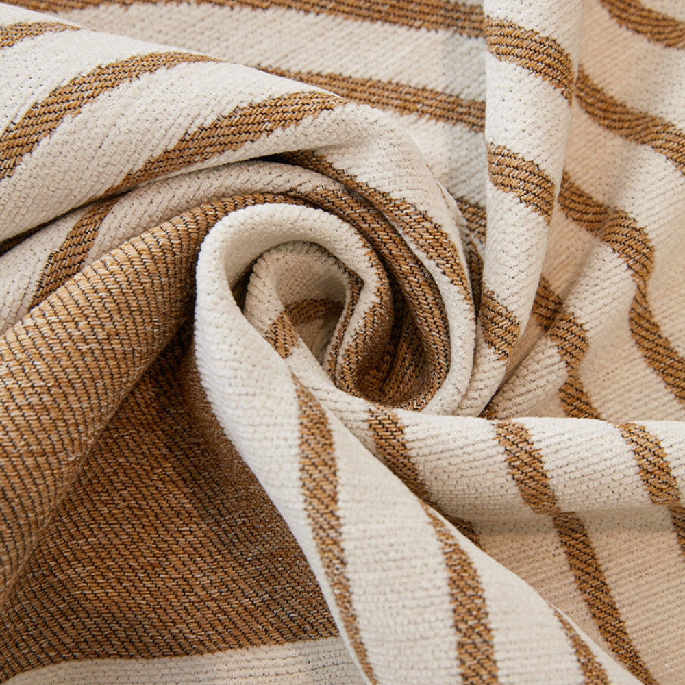Wavy Sofa Cover - Chenille, Reversible Design, Boho Stripe 5