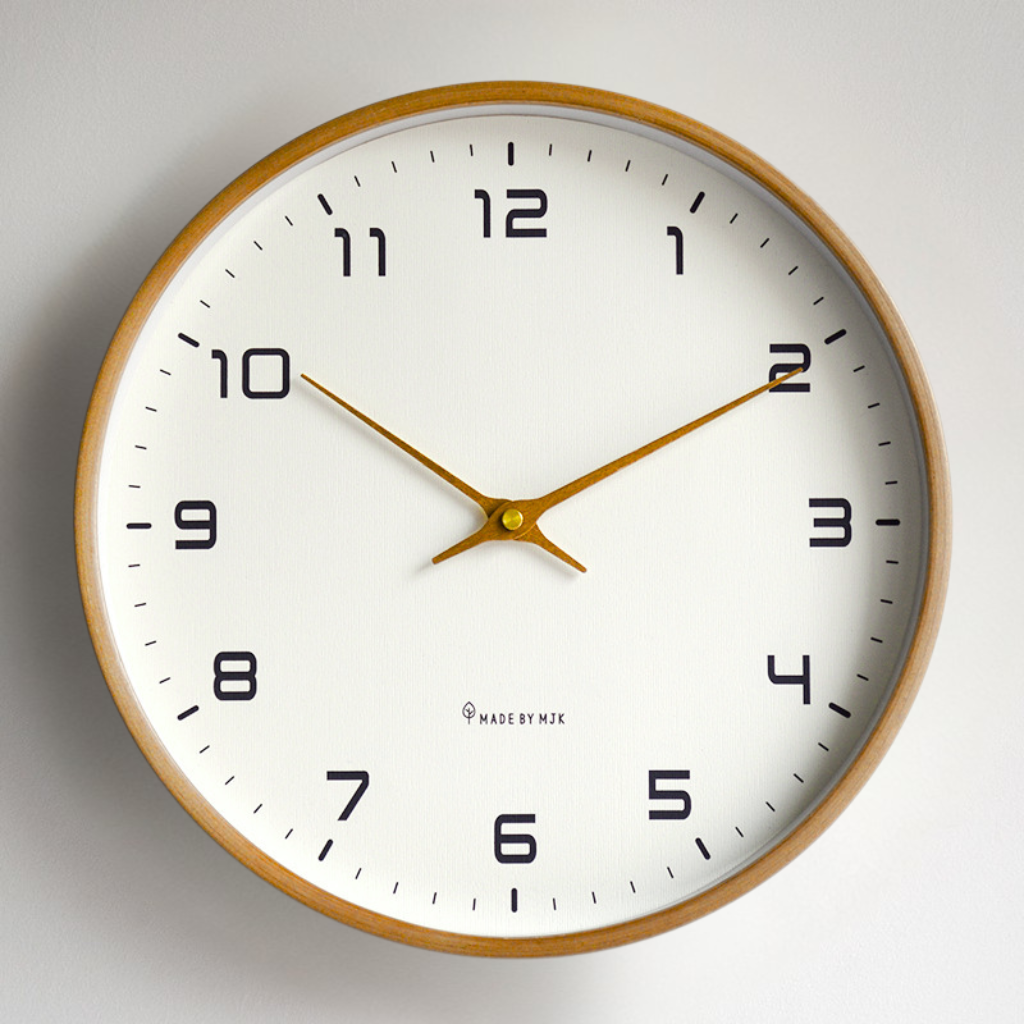 Wesley Modern Wall Clock - Wooden Silent Quartz Design 4