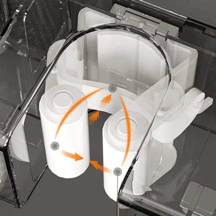 Wexley Wall Mount Organizer - Plastic and Stainless Steel, Broom Holder 3