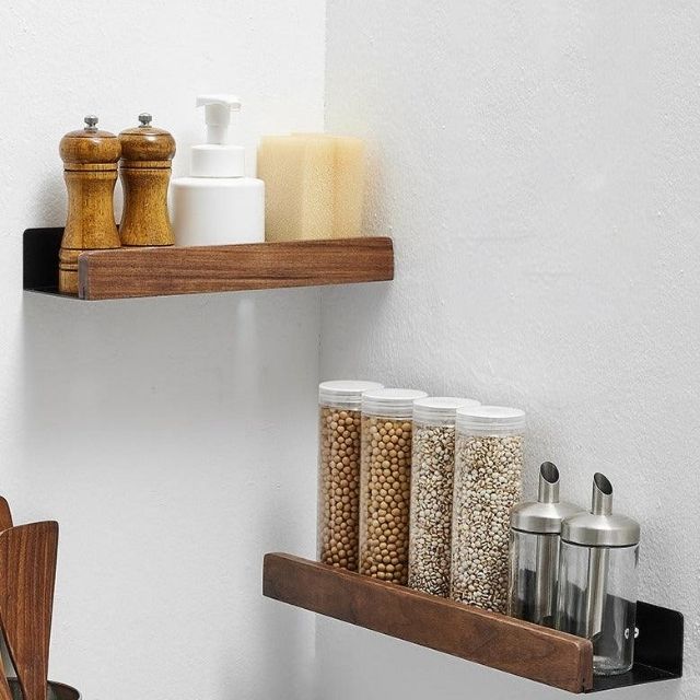 Willow Bathroom Shelf - Solid Wood, No-Drill Storage Solution 0