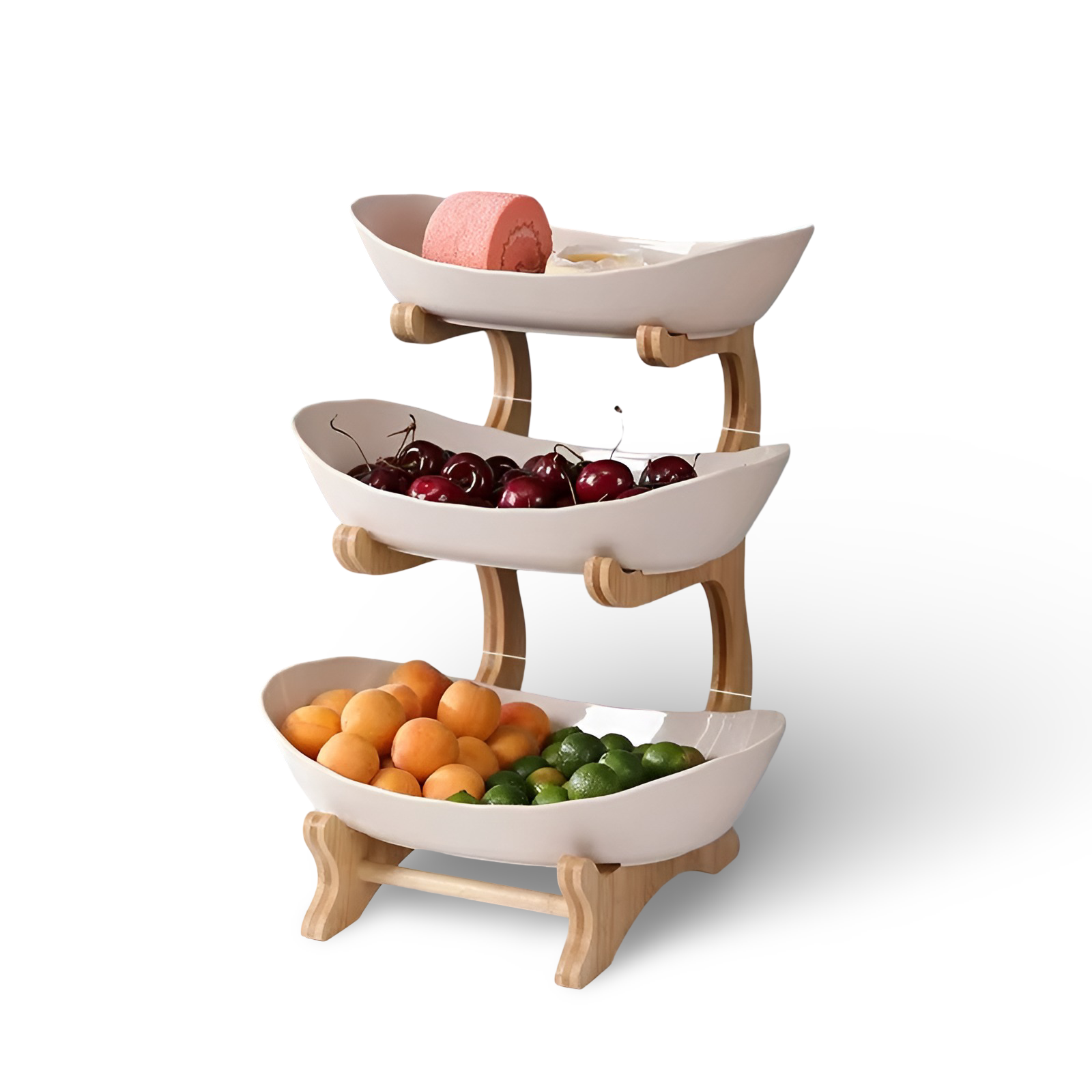 Wondrous Large Fruit Bowl - Wooden, Multi-Tiered Design 11