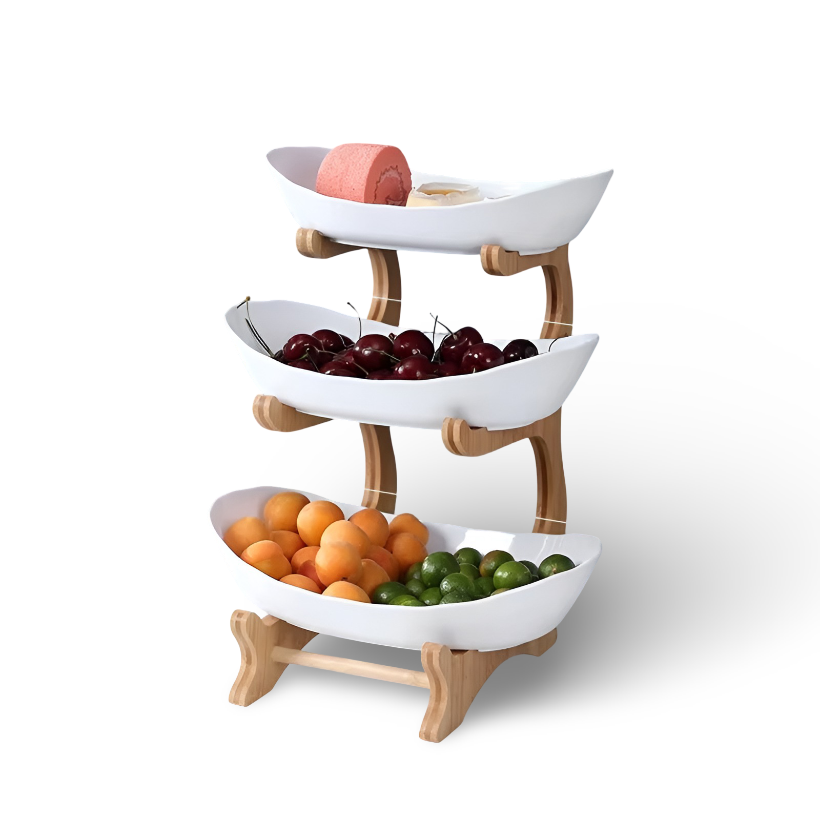 Wondrous Large Fruit Bowl - Wooden, Multi-Tiered Design 9