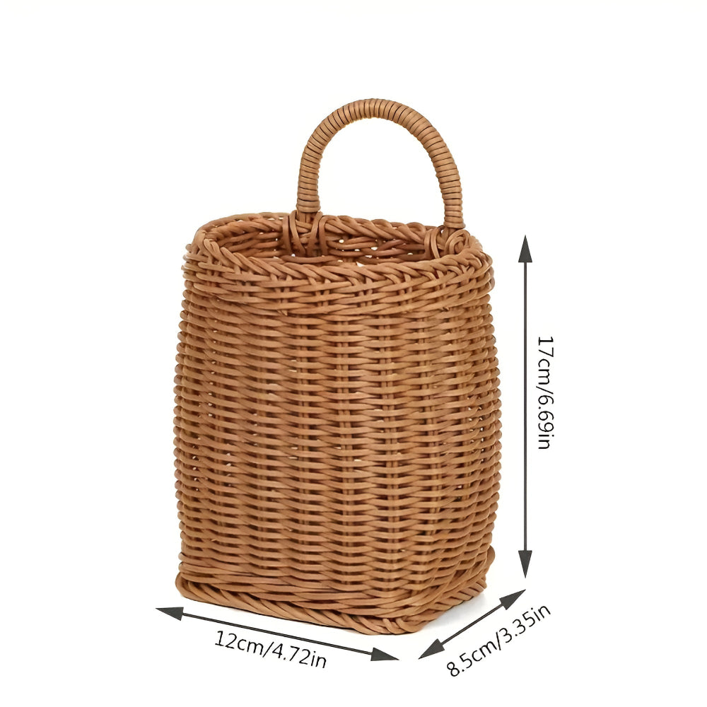 Wren Wicker Storage Basket - Vintage-Inspired, Lightweight Design 0