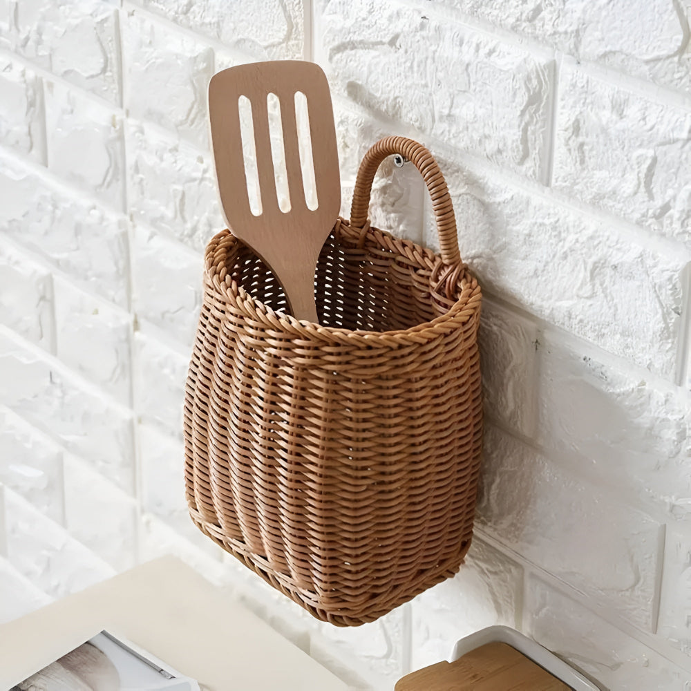 Wren Wicker Storage Basket - Vintage-Inspired, Lightweight Design 3