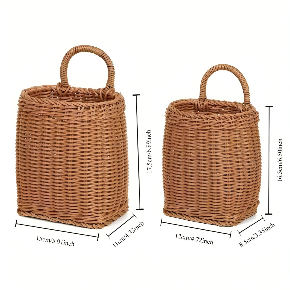 Wren Wicker Storage Basket - Vintage-Inspired, Lightweight Design 6