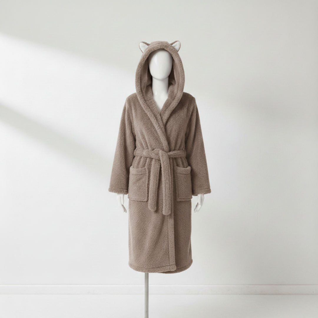 Wynora Women's Robe - Plush Polyester Fleece, Hooded Long Cozy Fit 10