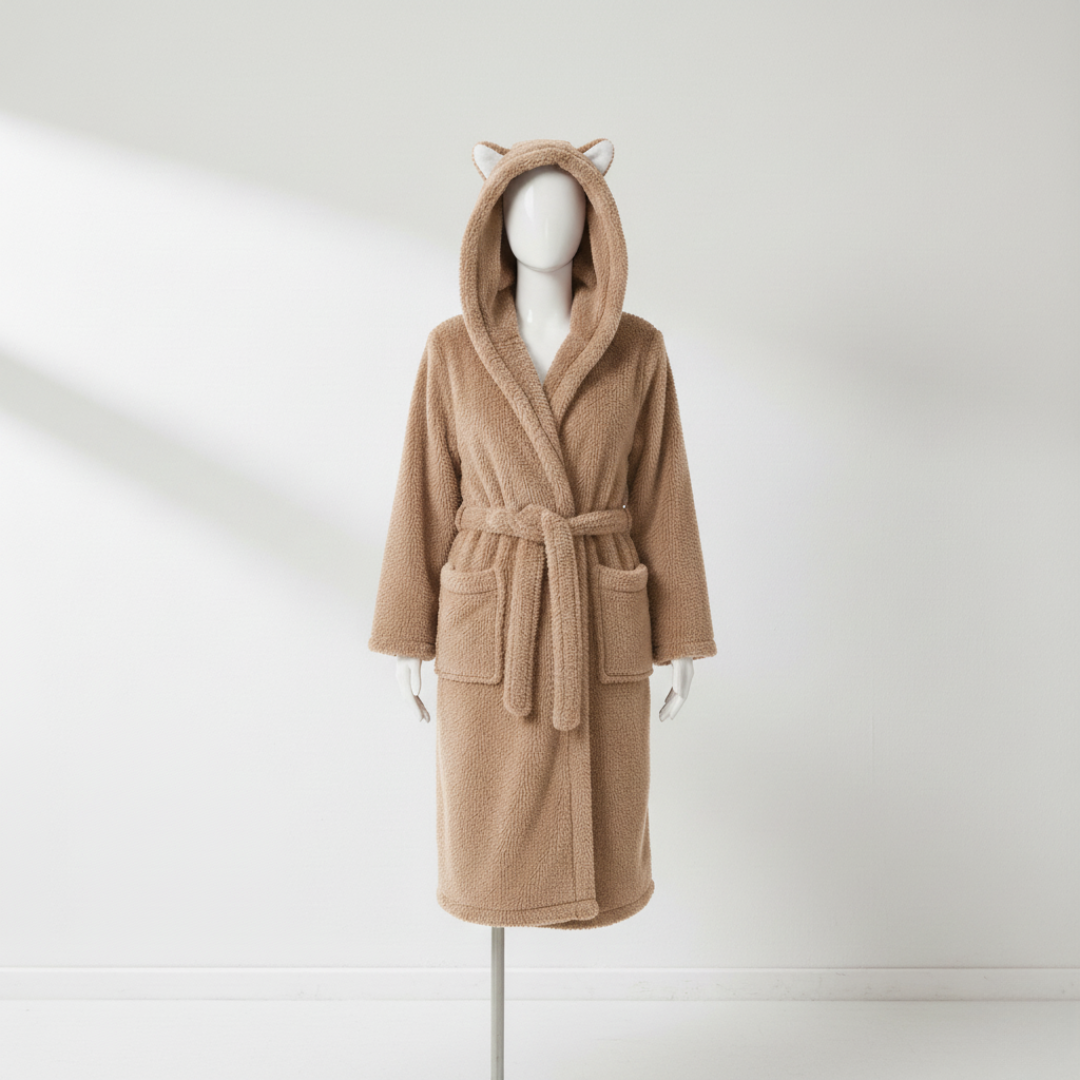 Wynora Women's Robe - Plush Polyester Fleece, Hooded Long Cozy Fit 7