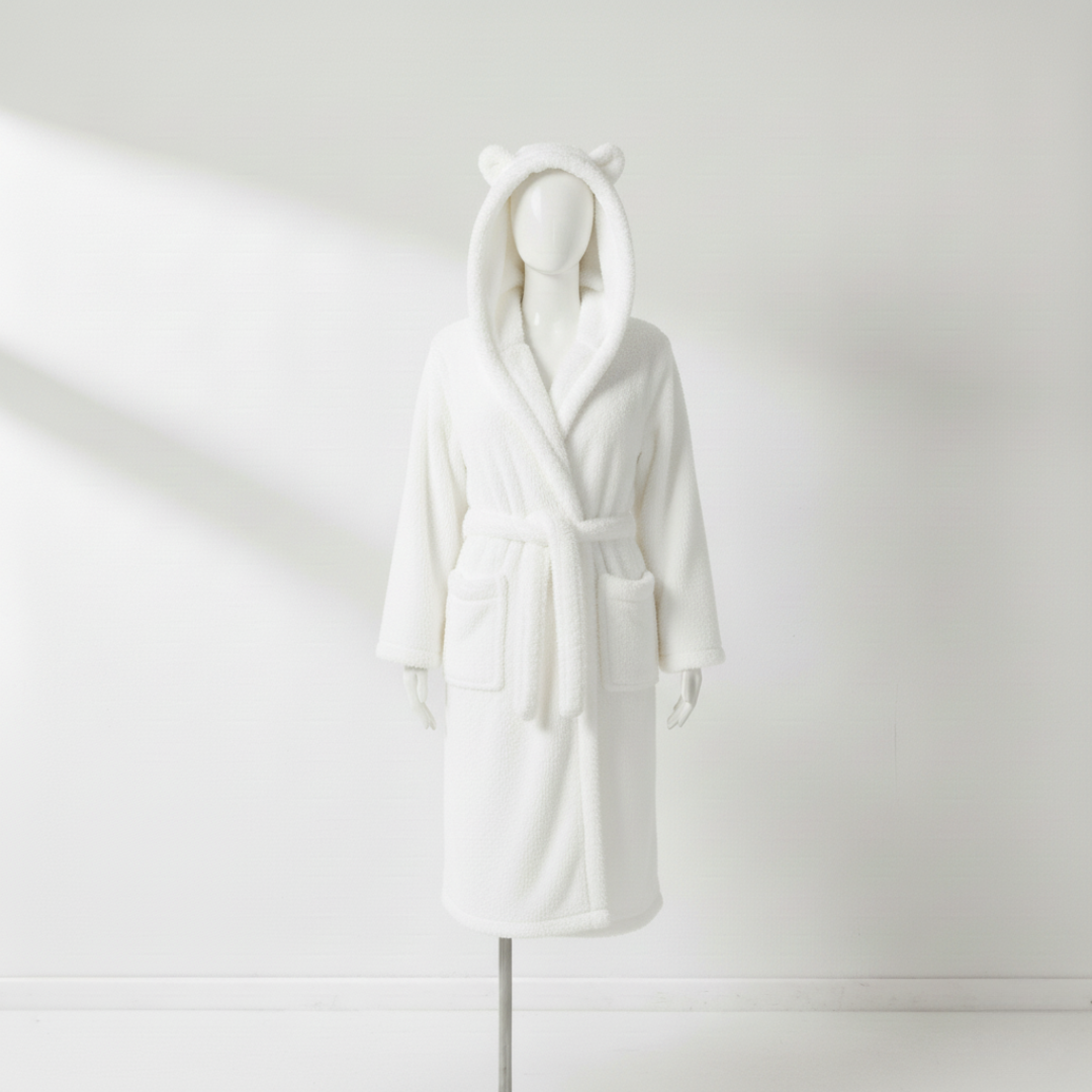 Wynora Women's Robe - Plush Polyester Fleece, Hooded Long Cozy Fit 9