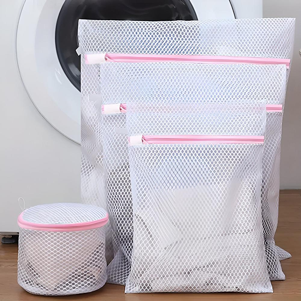 Zesty Laundry Bag Set - Durable Mesh for Delicates, 4 Sizes 0
