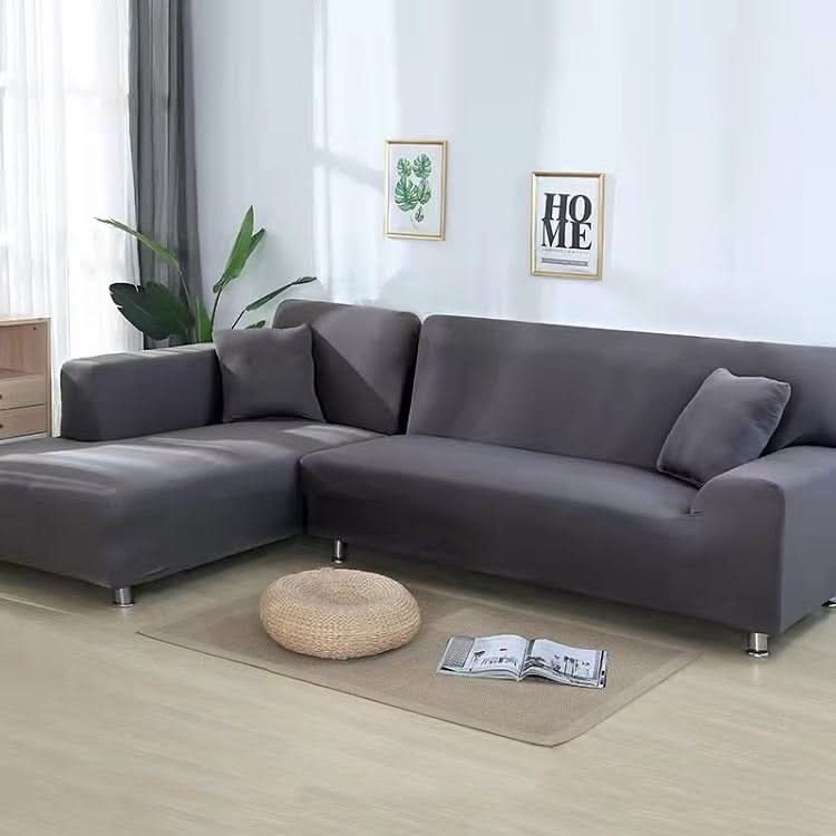 VeluxeStretch – Soft Velvet Sofa