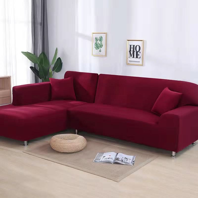 VeluxeStretch – Soft Velvet Sofa