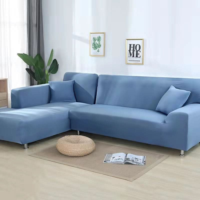 VeluxeStretch – Soft Velvet Sofa