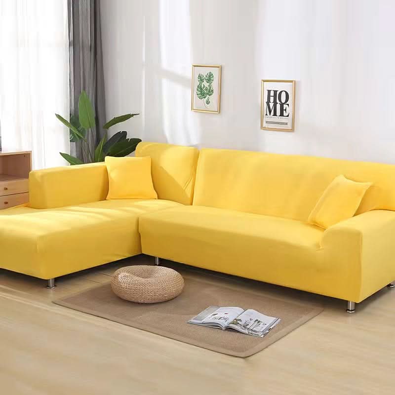 VeluxeStretch – Soft Velvet Sofa