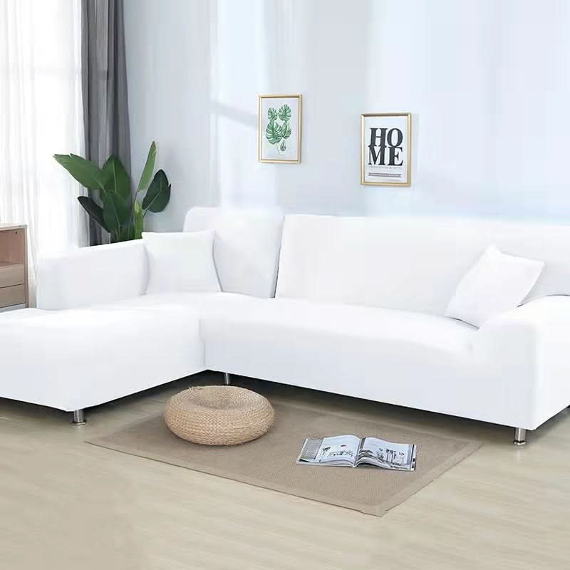 VeluxeStretch – Soft Velvet Sofa