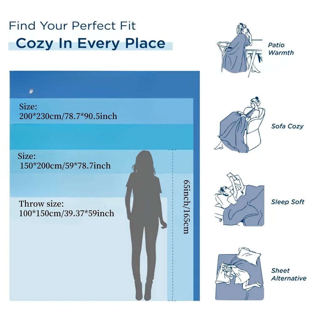 CloudWeave – Plush Bubble Fleece Blanket