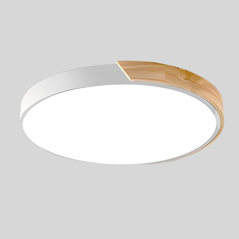 Lumoria – Circular Wooden LED Ceiling Light - Scandinavian light