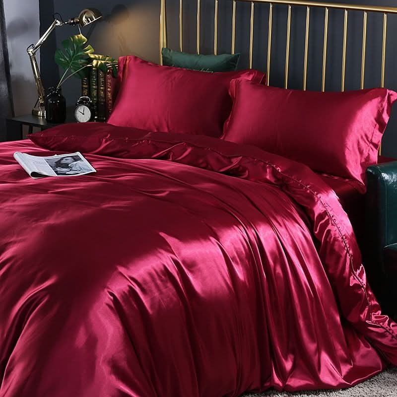 SilkDreamLuxe – Premium Silk/Satin Bedding Set