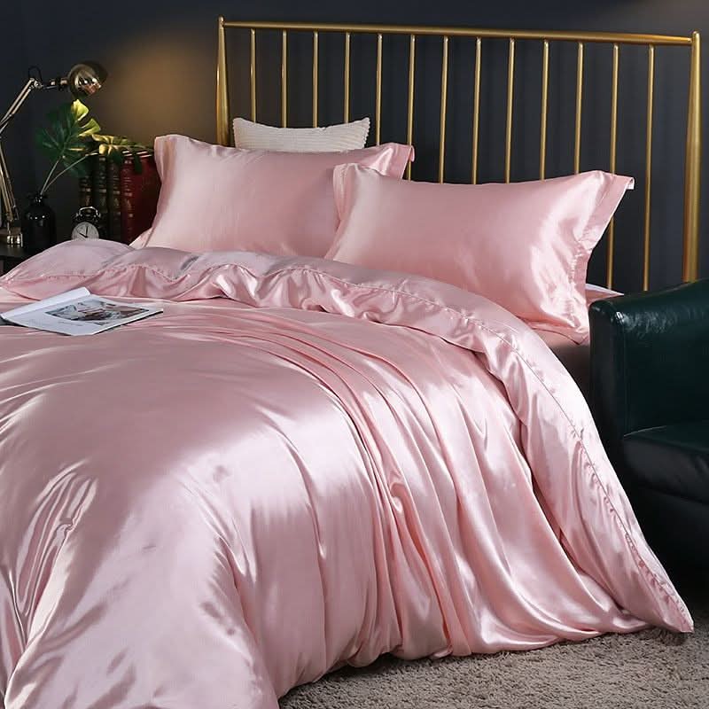 SilkDreamLuxe – Premium Silk/Satin Bedding Set
