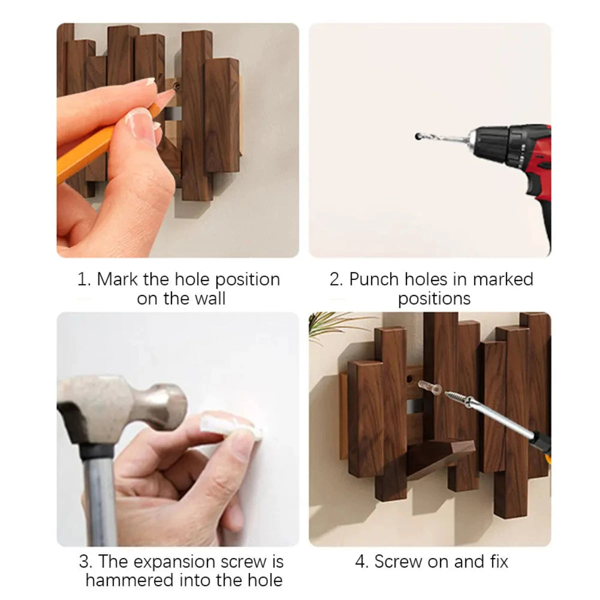 WoodMaster – Piano-Inspired Wall Coat Rack