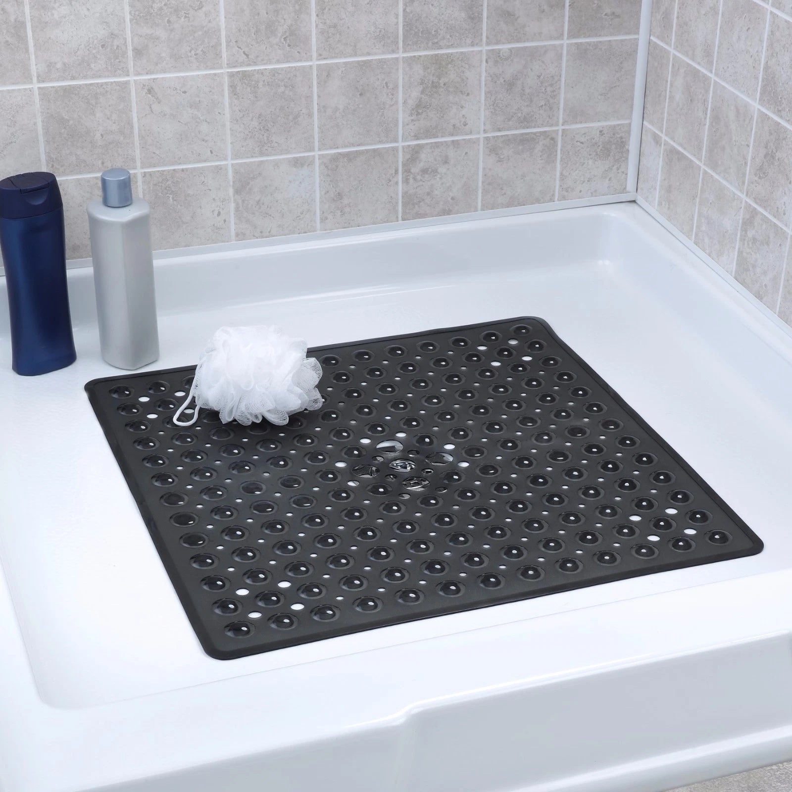 SafeSquare – Non-Slip Suction Shower Mat