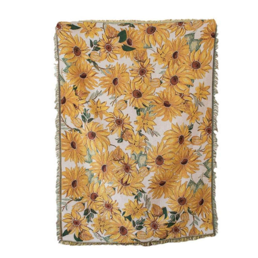 BloomHaven Blanket - Picnic Blanket - Floral Style - Outdoor Comfort Design