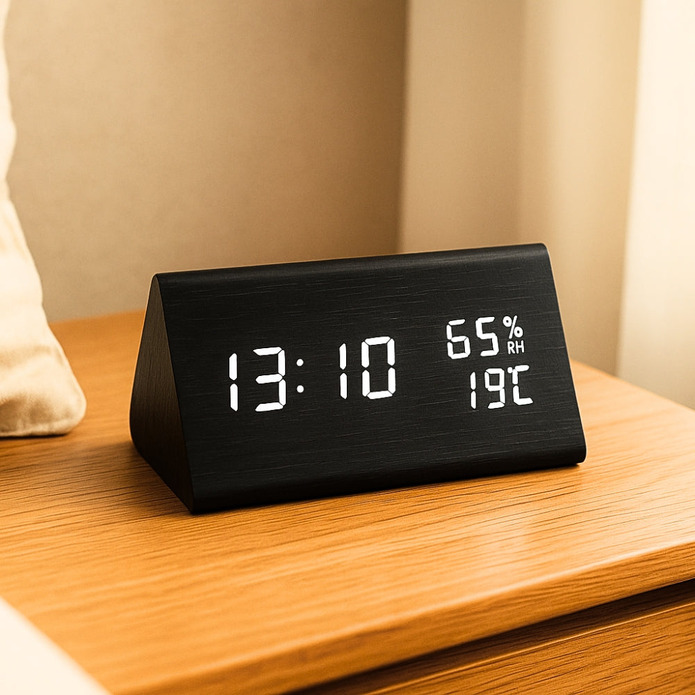 ZenWood – Wooden LED Alarm Clock